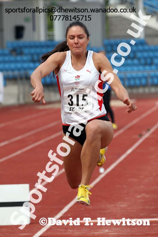 Womens  senior triple jump, Northern Senior and Under-20s Track and Field Champs., Manchester. Photo: David T. Hewitson/Sports for All Pics